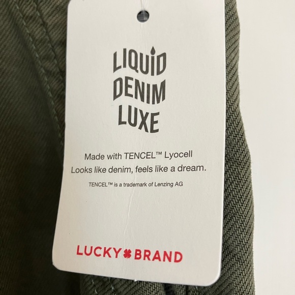 Lucky Brand Women's Olive Wide Leg Pants - Picture 3 of 8